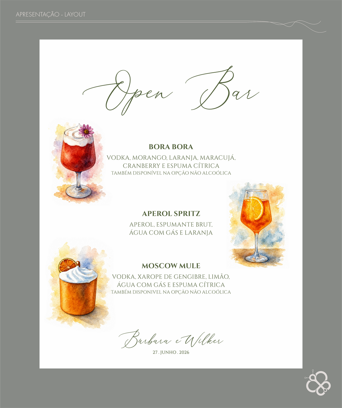 Menu Open Bar