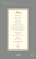 Menu Clássico de Mesa