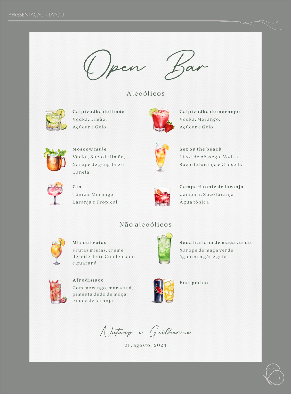 Menu Open Bar